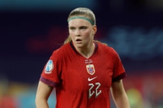 ノルウェー女子代表FWシグネ・ゴープセット