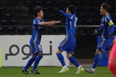 先制点を喜ぶFC町田ゼルビア