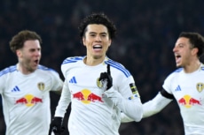 リーズに所属するサッカー日本代表MF田中碧