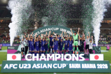 連覇達成のサッカーU-23日本代表