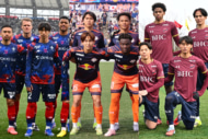 Jリーグ百年構想リーグ、クラブ平均身長ランキング1～5位