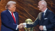 ドナルド・トランプ大統領とジャンニ・インファンティーノ会長