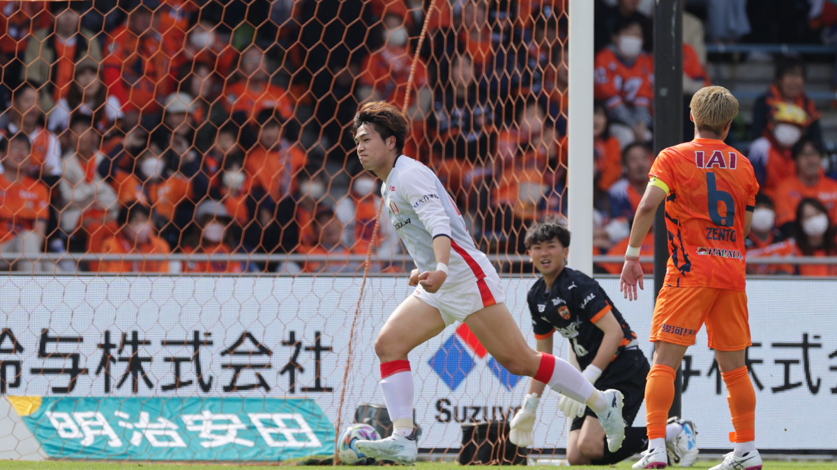 清水エスパルス戦でゴールを決めた木村勇大
