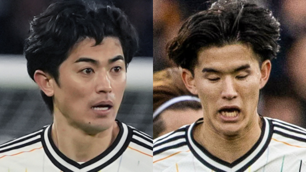 日本代表の谷口彰悟と後藤啓介