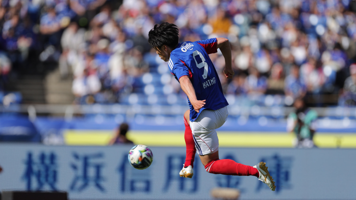 鹿島アントラーズ戦で先制点を決める横浜F・マリノス　谷村海那