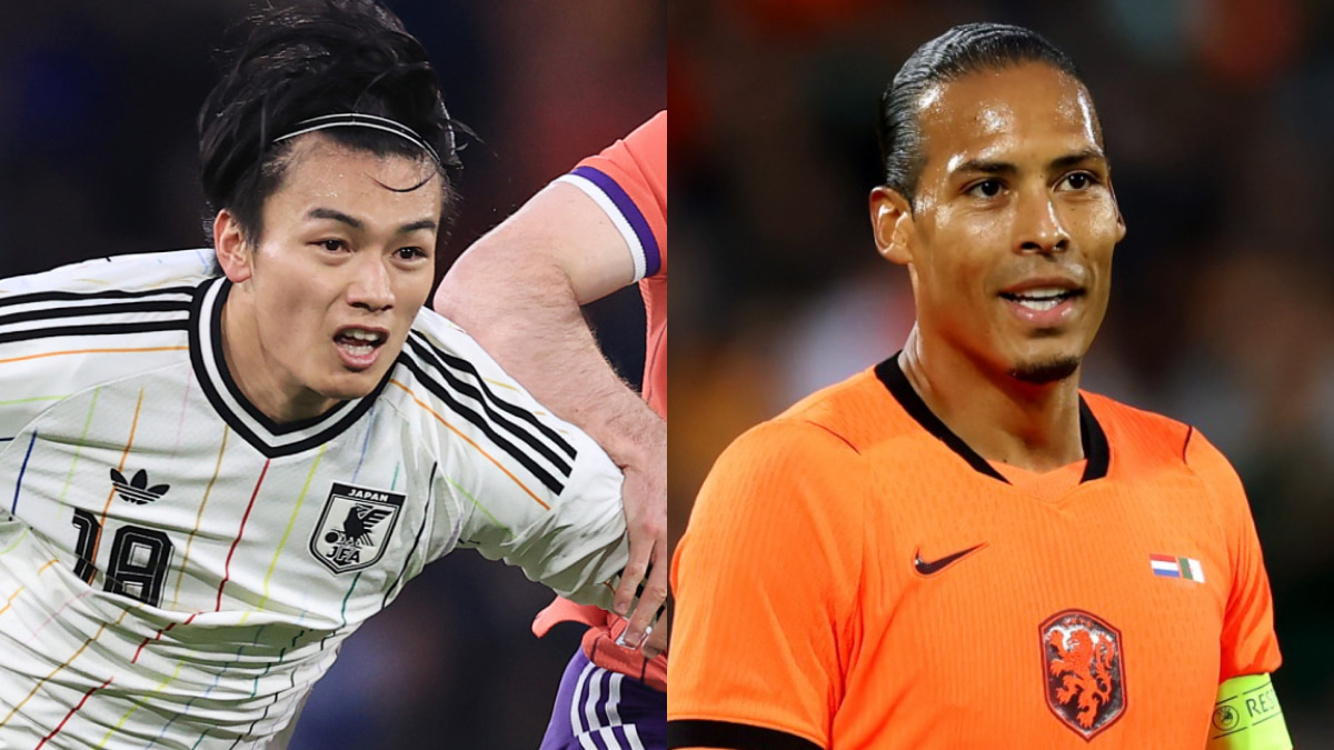 オランダ代表DFフィルジル・ファン・ダイク、日本代表、上田綺世