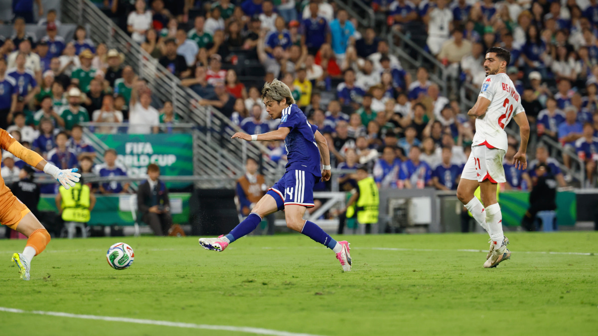北中米W杯 GS第2節 vsチュニジア サッカー日本代表 W杯初ゴールを決めた伊東純也