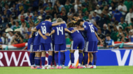 北中米W杯　GS第2節　vsチュニジア　サッカー日本代表　円陣（寄り）