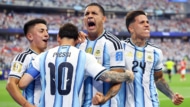 オーストリア代表に勝利したアルゼンチン代表
