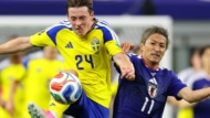 サッカー日本代表対スウェーデン代表