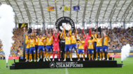 プレーオフラウンド第2戦、カターレ富山を下し、明治安田J2・J3百年構想リーグ優勝となったベガルタ仙台