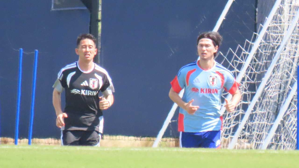 日本代表　ナッシュビルでのトレーニング　南野拓実
