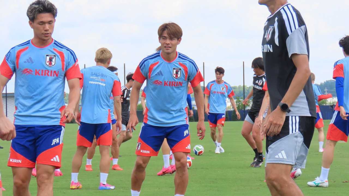 日本代表　ナッシュビルでのトレーニング　佐野海舟