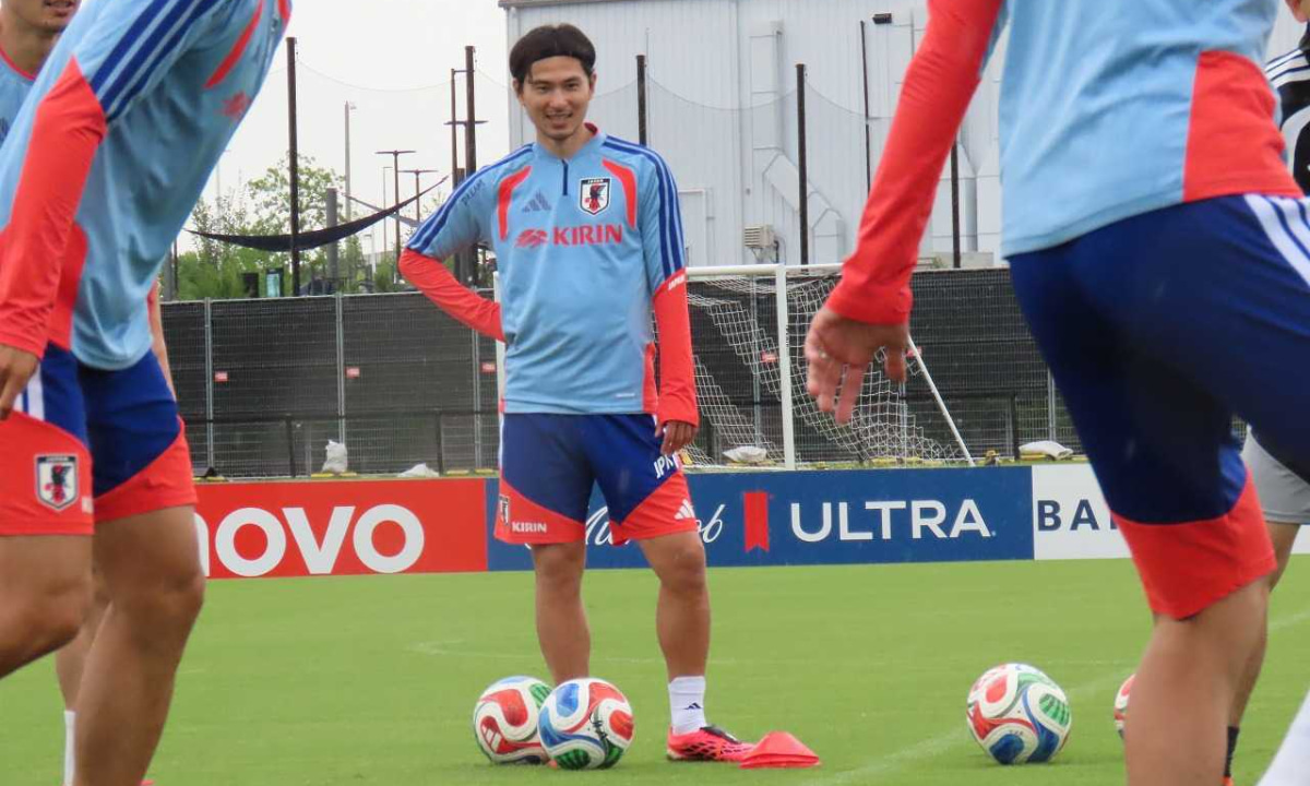 W杯初戦前調整 日本代表 南野拓実