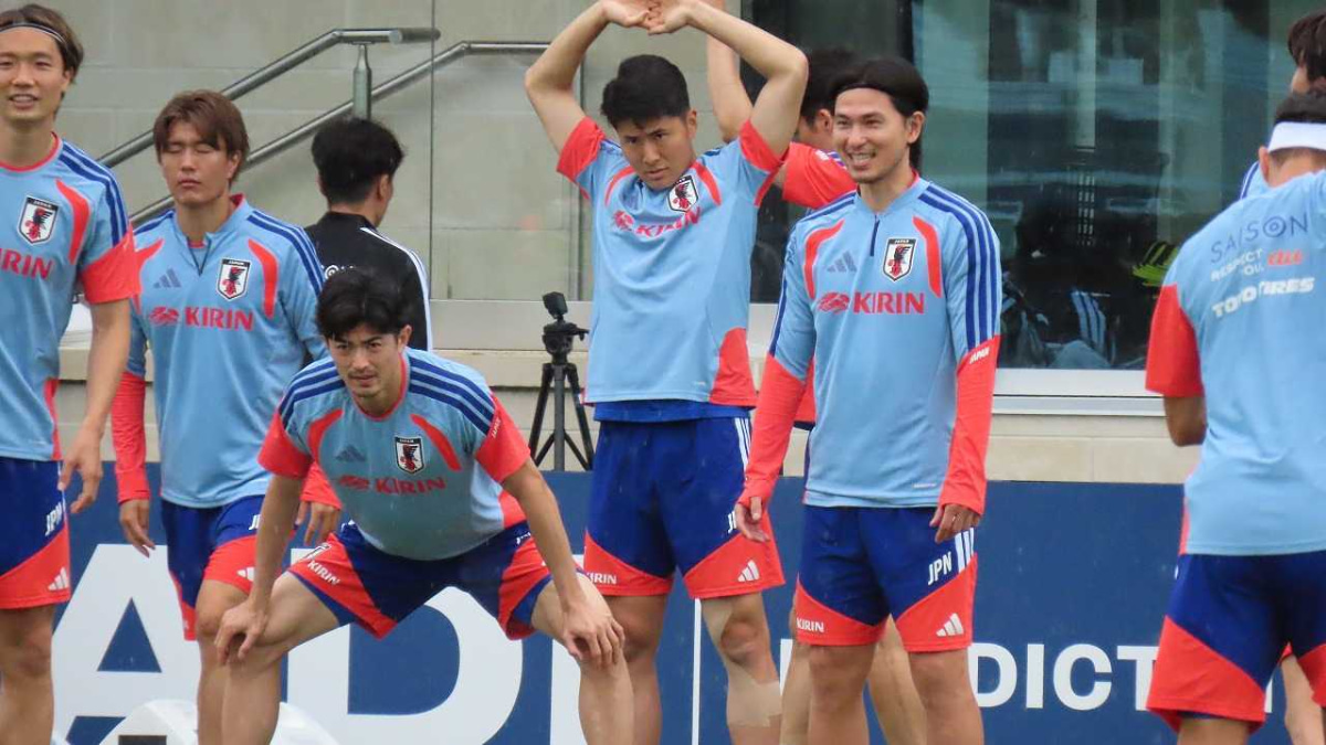 W杯初戦前調整　日本代表　谷口彰悟　鈴木淳之介　南野拓実