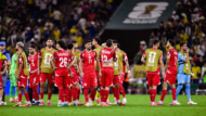 スウェーデンに5-1で大敗したチュニジア代表　26年6月14日　北中米W杯　1次リーグF組第1節　スウェーデン×チュニジア　