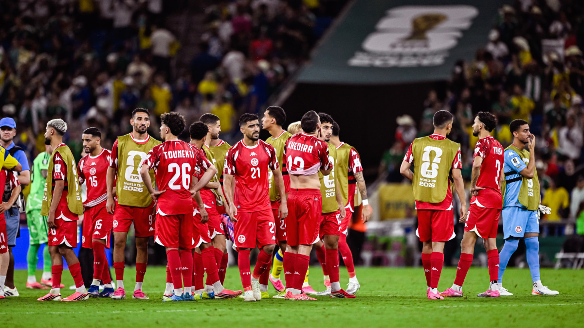 スウェーデンに5-1で大敗したチュニジア代表 26年6月14日 北中米W杯 1次リーグF組第1節 スウェーデン×チュニジア