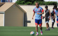 サッカー日本代表　オランダ翌日練習　伊東純也