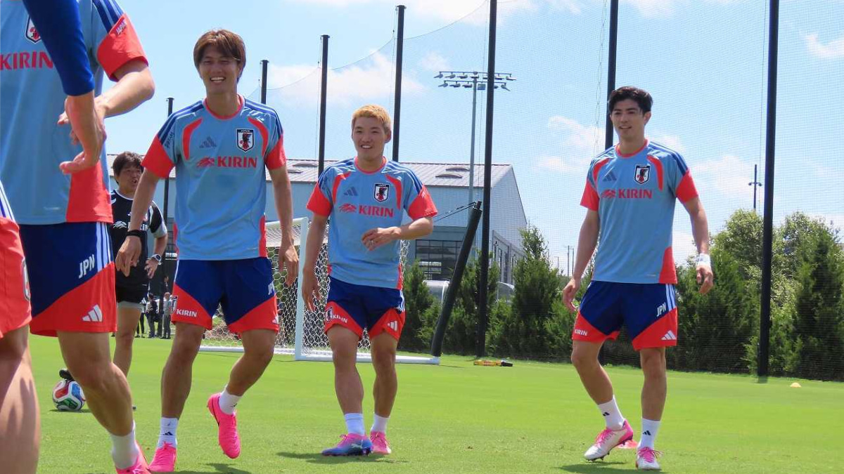 日本代表 ナッシュビル練習 堂安律 小川航基、谷口彰悟