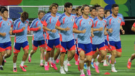 サッカー日本代表　北中米W杯1次リーグ第2戦　チュニジア戦前日練習　ランニング
