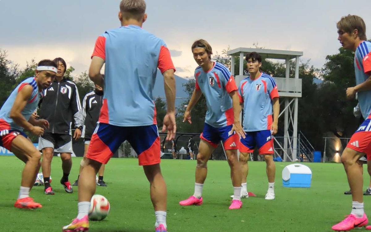 サッカー日本代表　北中米W杯1次リーグ第2戦　チュニジア戦前日練習