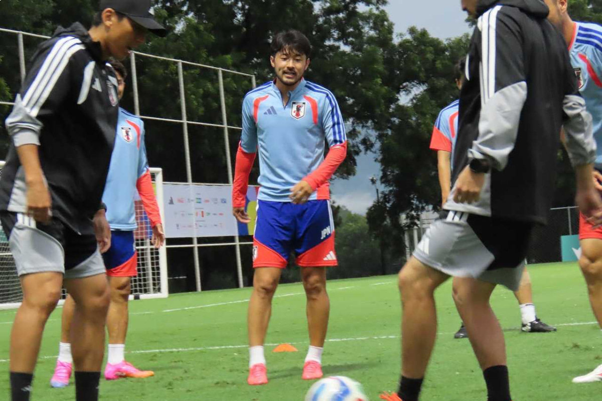 サッカー日本代表　北中米W杯1次リーグ第2戦　チュニジア戦前日練習　菅原由勢