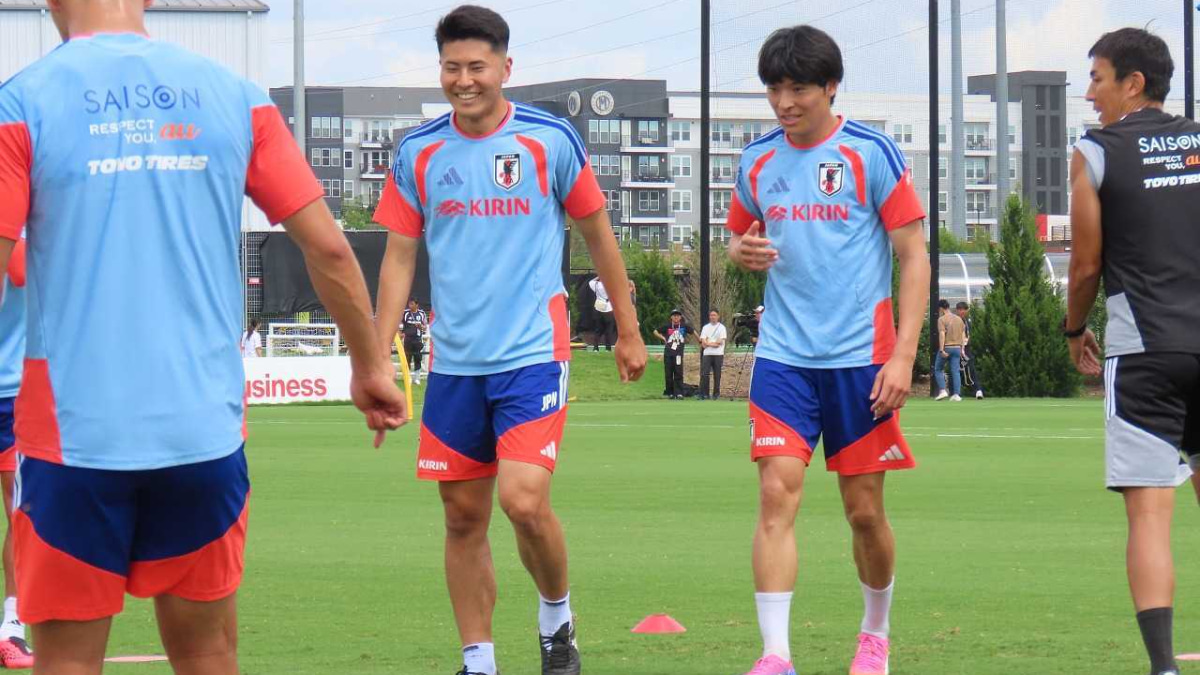 日本代表　スウェーデン戦翌日練習　鈴木淳之介　町野修斗