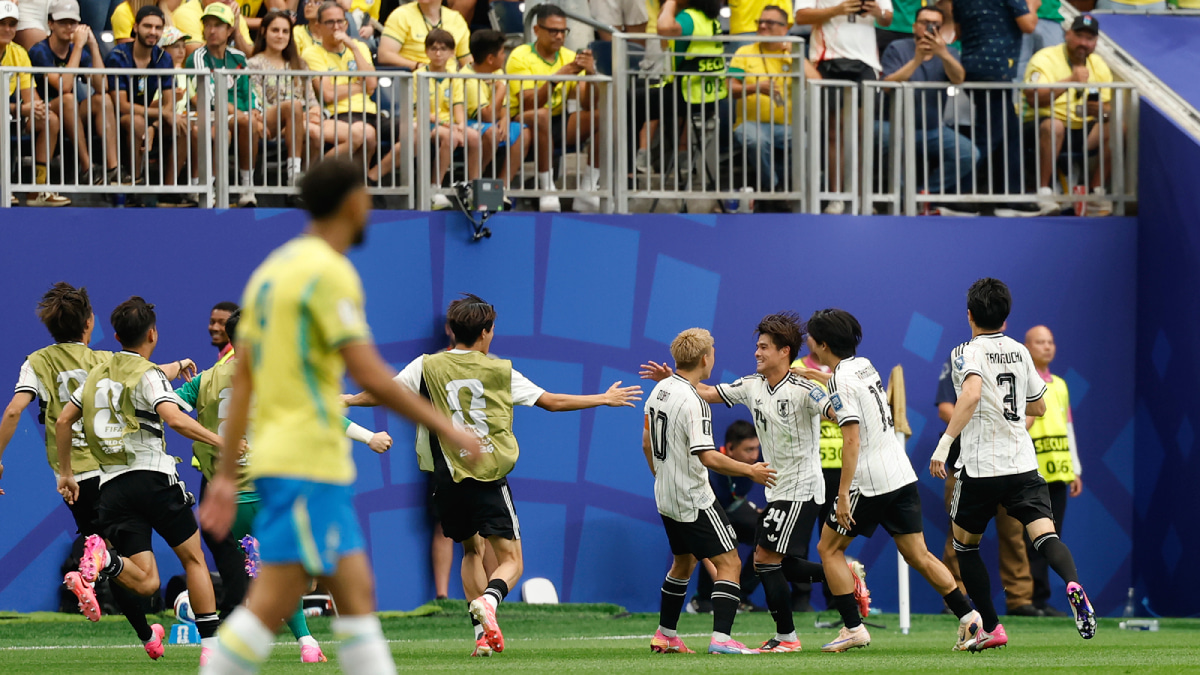 北中米W杯 ブラジル×日本 先制ゴール 佐野海舟
