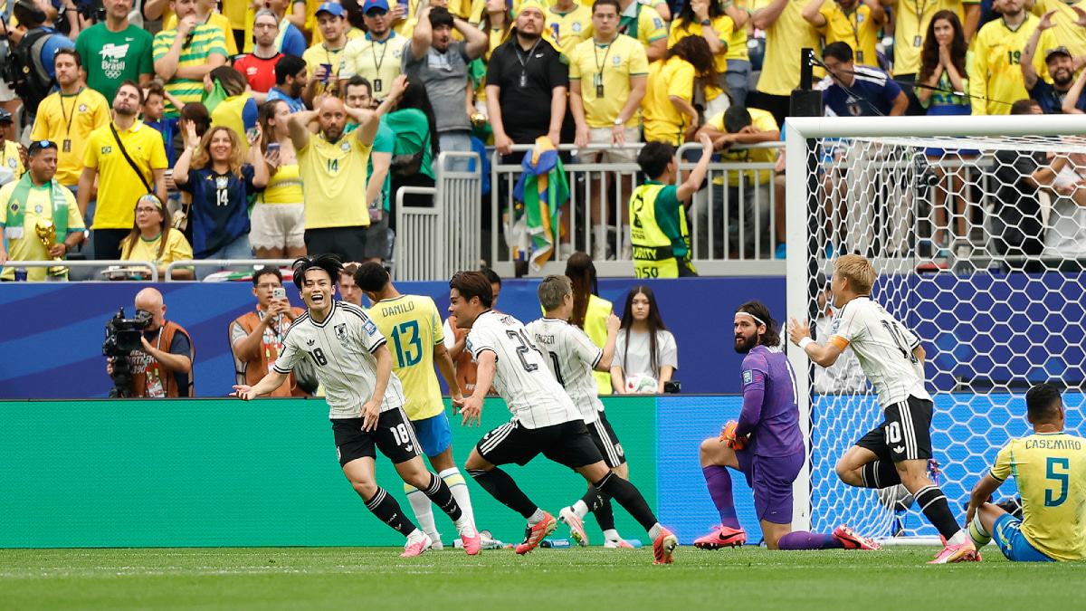 北中米W杯 ブラジル×日本 先制ゴール 佐野海舟