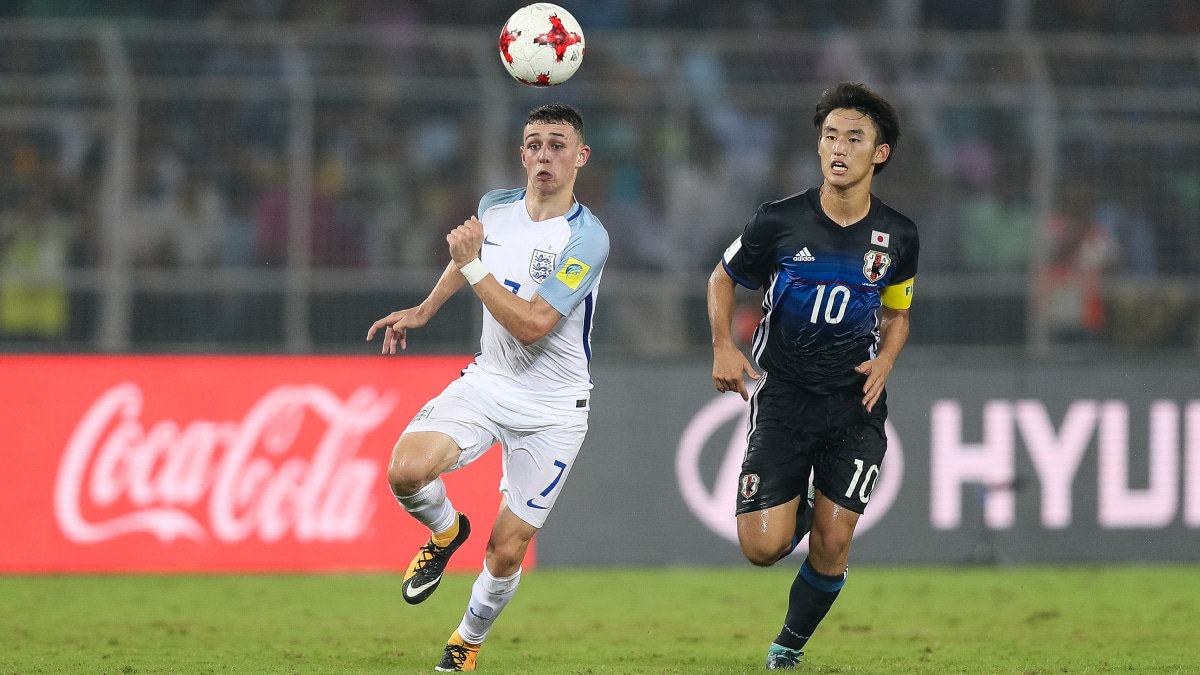 U-17日本代表時代の福岡慎平