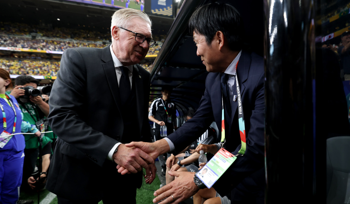北中米W杯 ブラジル×日本 アンチェロッティ監督と森保一監督