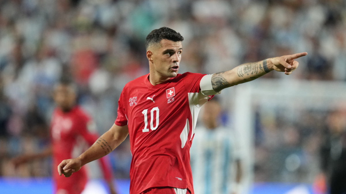 スイス代表MFグラニト・ジャカ　北中米W杯準々決勝　アルゼンチン戦