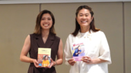 『ジュニア版 夢をかなえる。』×『SMILE わたしを笑顔にする40の思考と習慣』のダブル刊行記念トークショー＆サイン会に登壇した長谷川唯と澤穂希