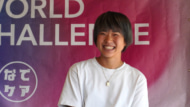 熊谷紗希がプロデュースする次世代育成プロジェクト「SAKI KUMAGAI WORLD CHALLENGE」の実施報告会にゲストとして登壇した浜野まいか