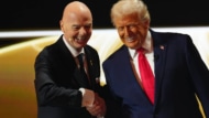 ジャンニ・インファンティーノ会長とドナルド・トランプ大統領