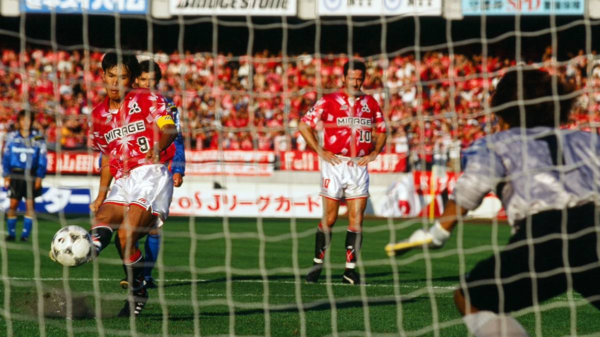 PKを蹴る福田正博