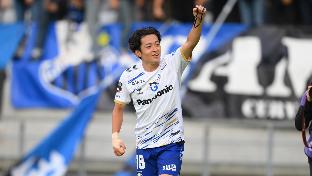 26年6月6日 J1百年構想リーグプレーオフラウンド第2戦・東京ヴェルディ戦で2得点をあげたガンバ大阪の名和田我空