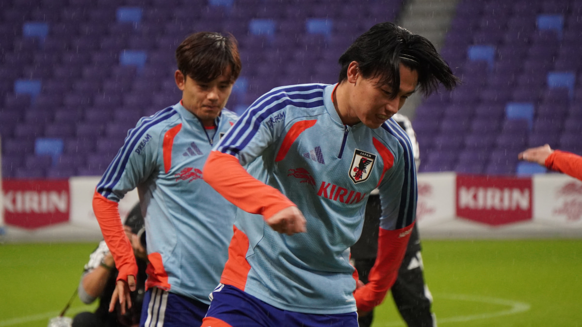 サッカー日本代表FW上田綺世、自身の経験を踏まえて新戦力組は「全部ミスしてでも、自分にしかできないことを」