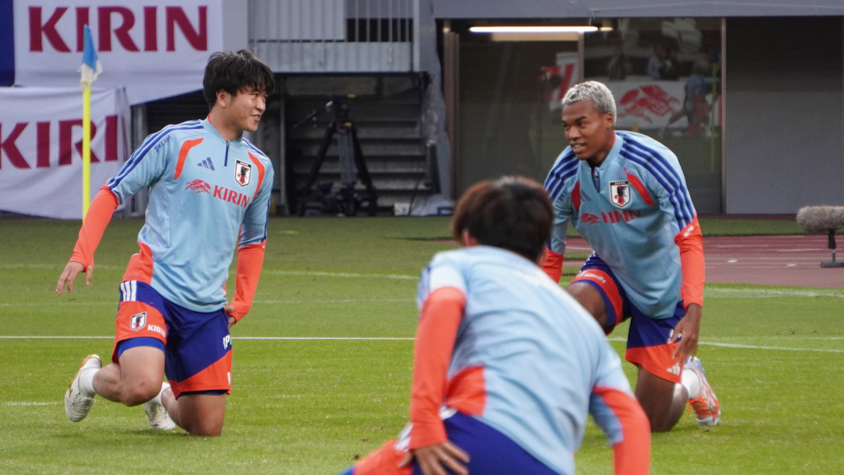 日本代表がキリンカップ決勝へ向けて国立で最終調整。望月ヘンリー海輝も再合流【練習レポート】