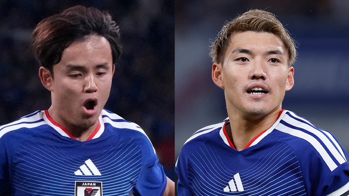 日本代表の堂安律と久保建英