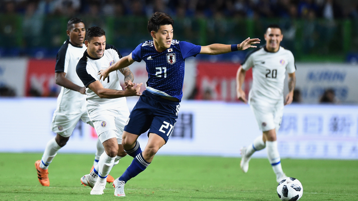 日本代表デビュー時の堂安律