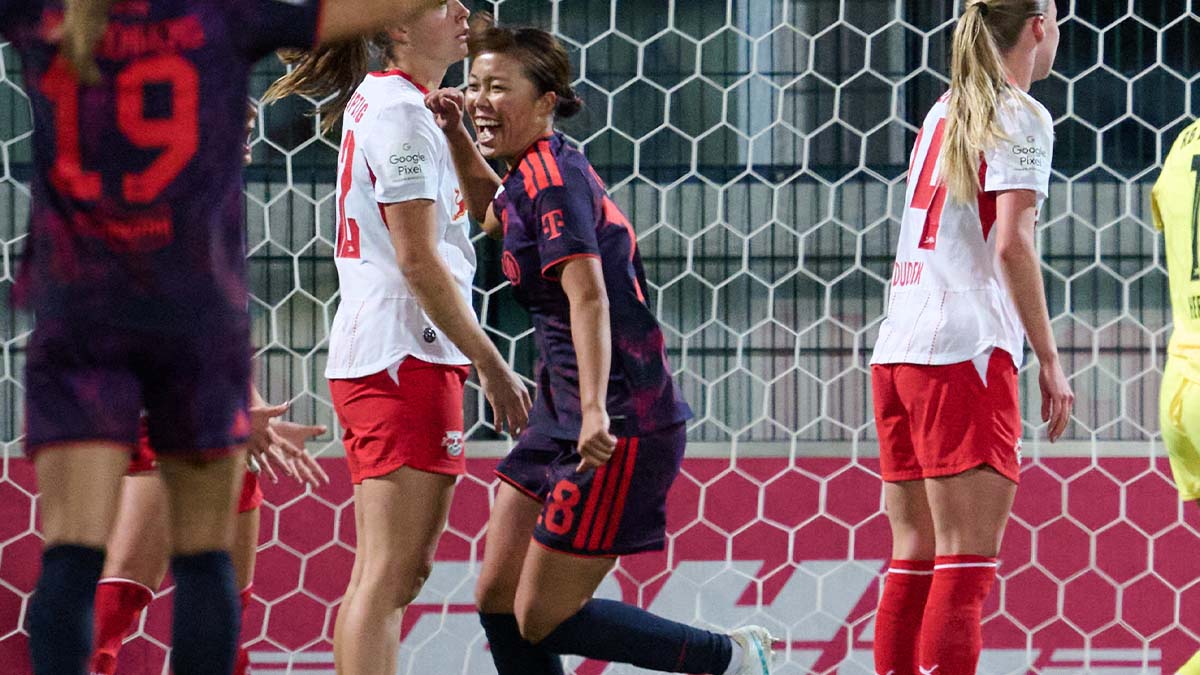 ゴールを背にしても決める！ バイエルンMF谷川萌々子が今季リーグ3得点目！ 一発退場でDFが急造GKになるも50戦無敗記録達成