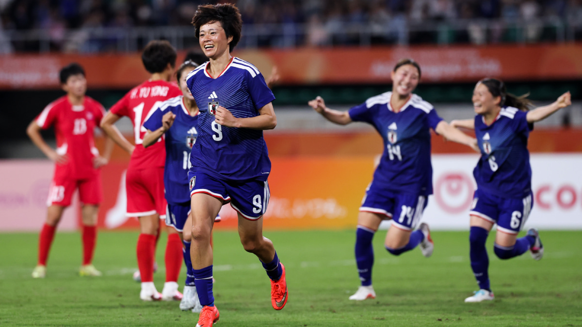 アジア競技大会決勝 vs北朝鮮 先制点を決めた上野真実