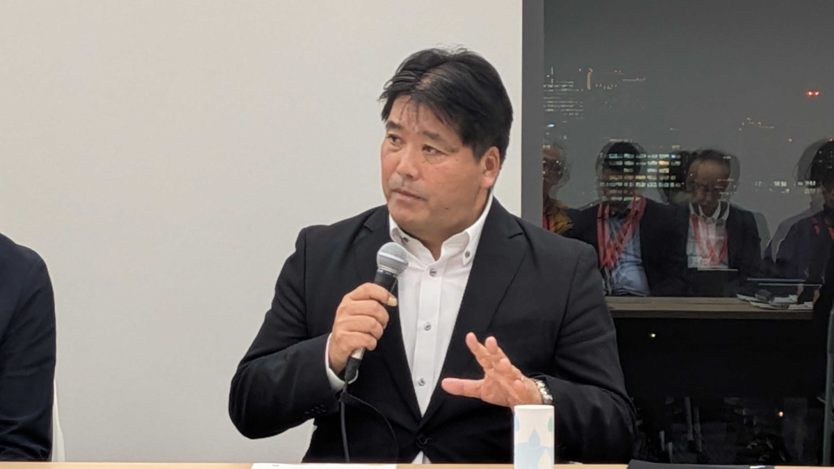 Jリーグブリーフィングにて 日本サッカー協会審判委員会委員長 扇谷健司