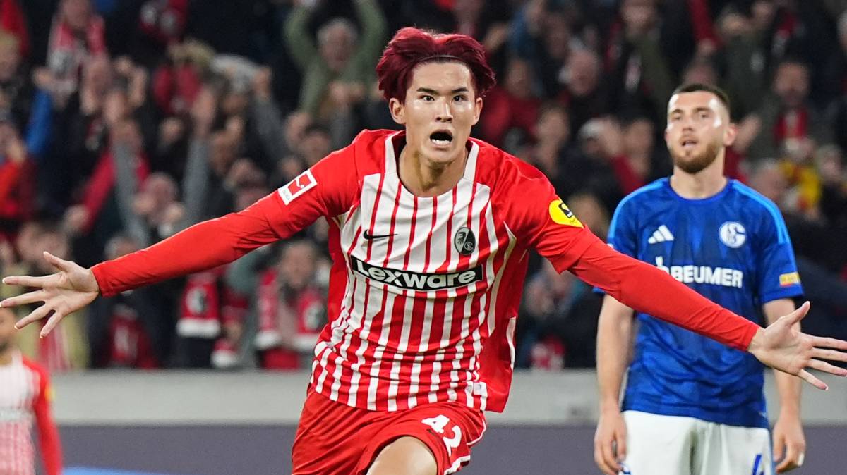 フライブルクFW後藤啓介、待望のブンデスリーガ初得点！　劇的決勝弾で首位浮上に貢献、MF鈴木唯人退場で数的不利のチームを救う大仕事