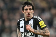 ニューカッスルのサッカーイタリア代表MFサンドロ・トナーリ